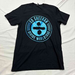Ed Sheeran Division World Tour Unisex Concert T-shirt Black Round Neck Medium